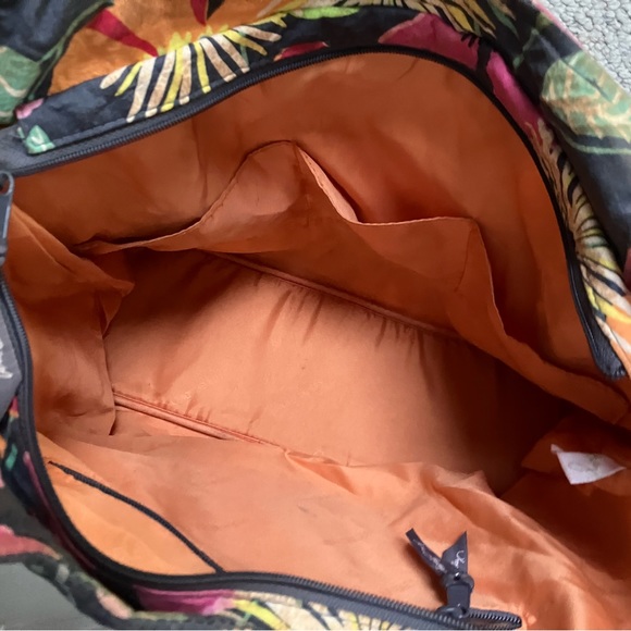 EDITED:Vera B Bag, a Plethora of Color! 2 outpockets, 2 handles, lined/orange. - Picture 4 of 7